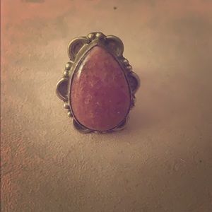 Vintage Teardrop Stone Ring